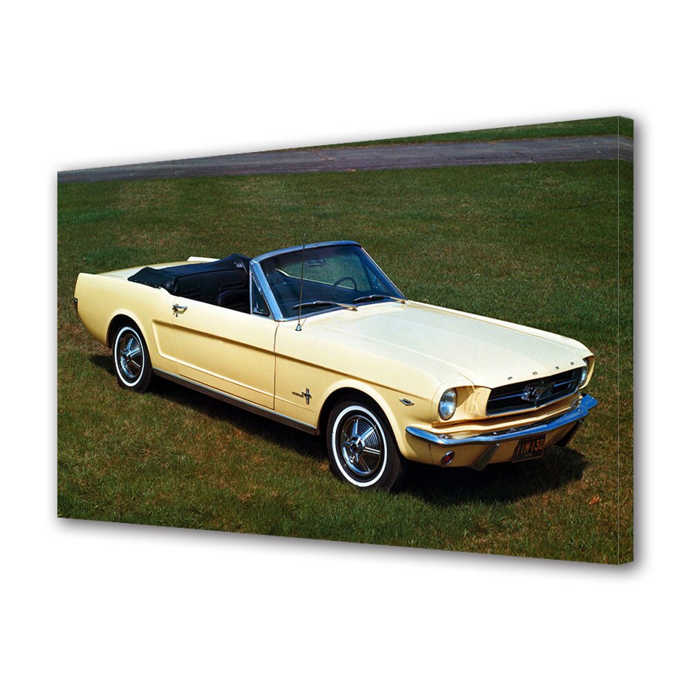 Tablou Canvas Luminos in intuneric VarioView LED, Auto Moto, Mustang Convertible 1965, 30 x 45 cm