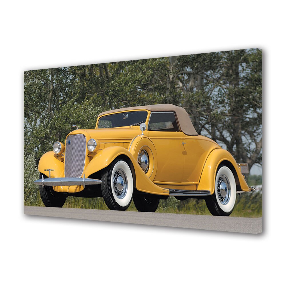 Tablou Canvas Luminos in intuneric VarioView LED, Auto Moto, Lincoln K Convertible 1935, 40 x 60 cm