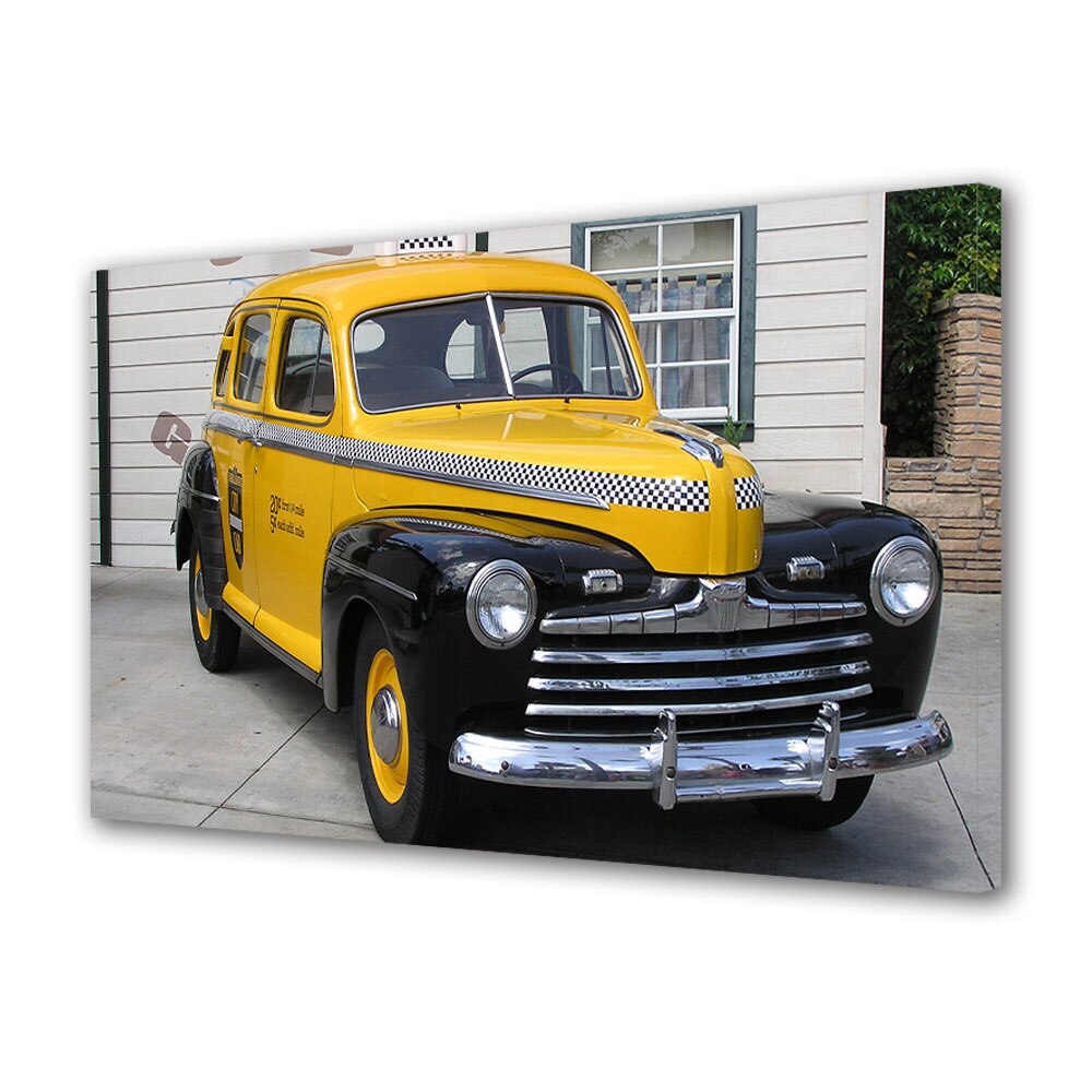 Tablou Canvas Luminos in intuneric VarioView LED, Auto Moto, Ford Super Deluxe City Cab, 40 x 60 cm