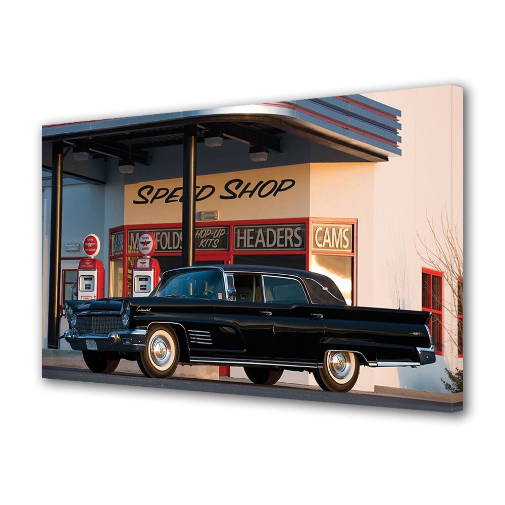 Tablou Canvas Luminos in intuneric VarioView LED, Auto Moto, 1960 Lincoln Continenal Mark V Limousine (Elvis Presley), 30 x 45 cm