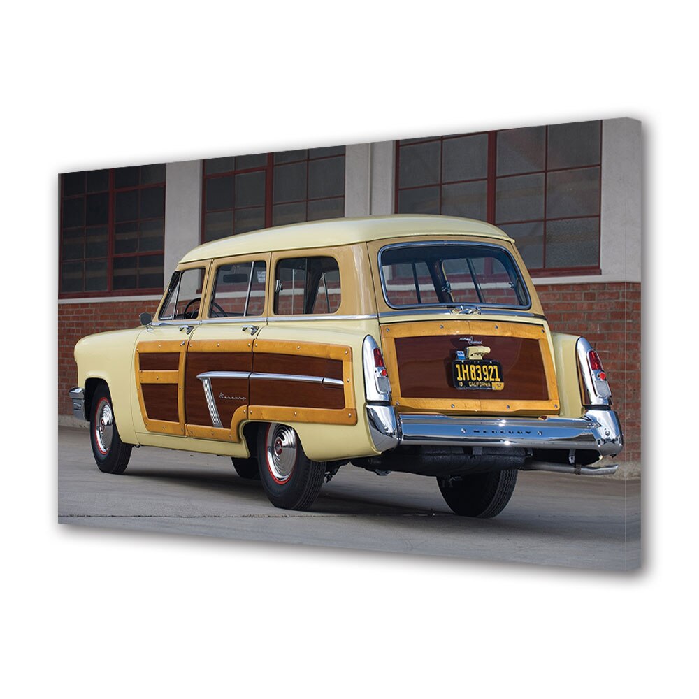 Tablou Canvas Luminos in intuneric VarioView LED, Auto Moto, 1952 Mercury Station Wagon, 40 x 60 cm