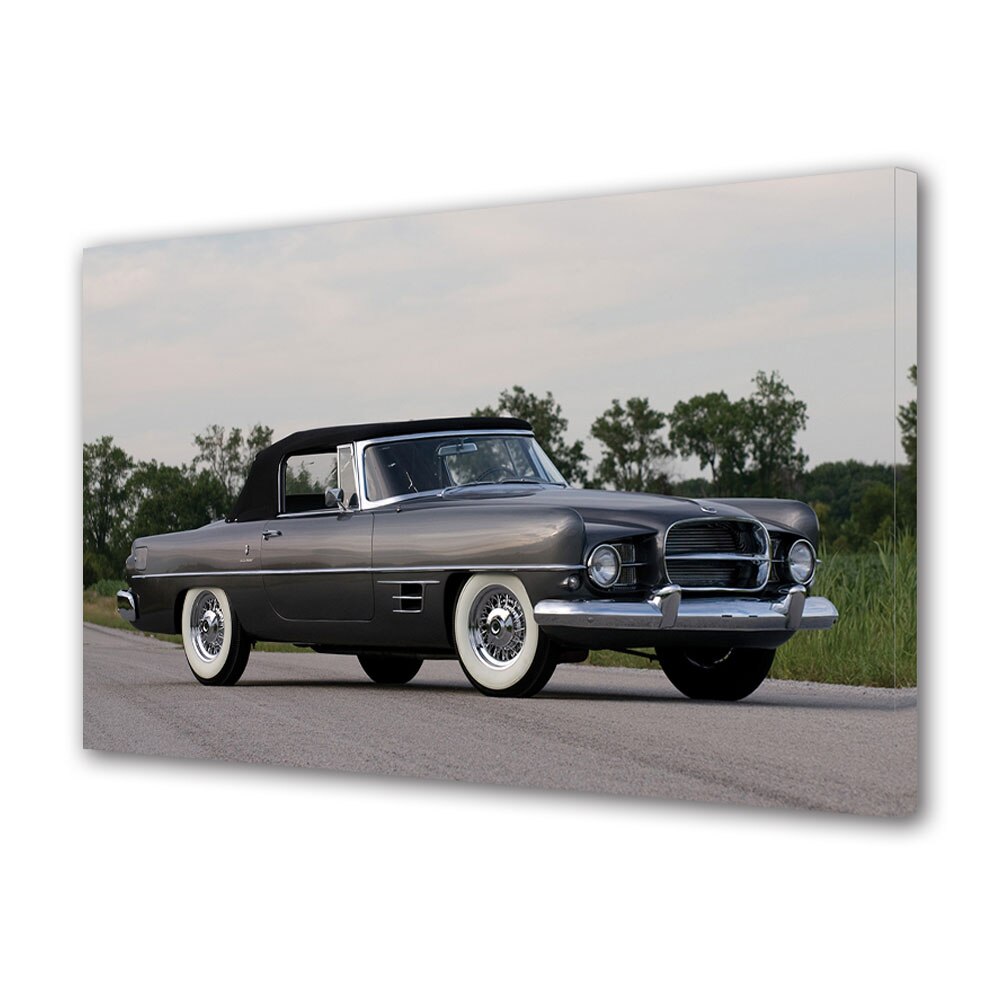 Tablou Canvas Luminos in intuneric VarioView LED, Auto Moto, 1957 Dual-Ghia Convertible, 40 x 60 cm