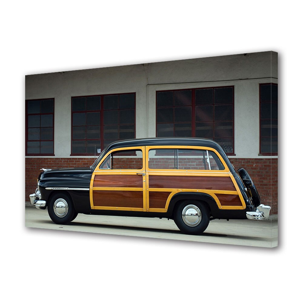 Tablou Canvas Luminos in intuneric VarioView LED, Auto Moto, Mercury Station Wagon 1950, 40 x 60 cm