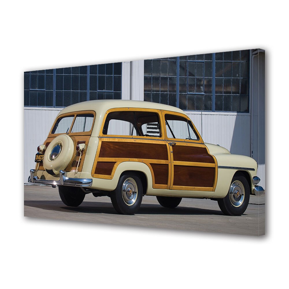 Tablou Canvas Luminos in intuneric VarioView LED, Auto Moto, 1951 Mercury Station Wagon, 30 x 45 cm