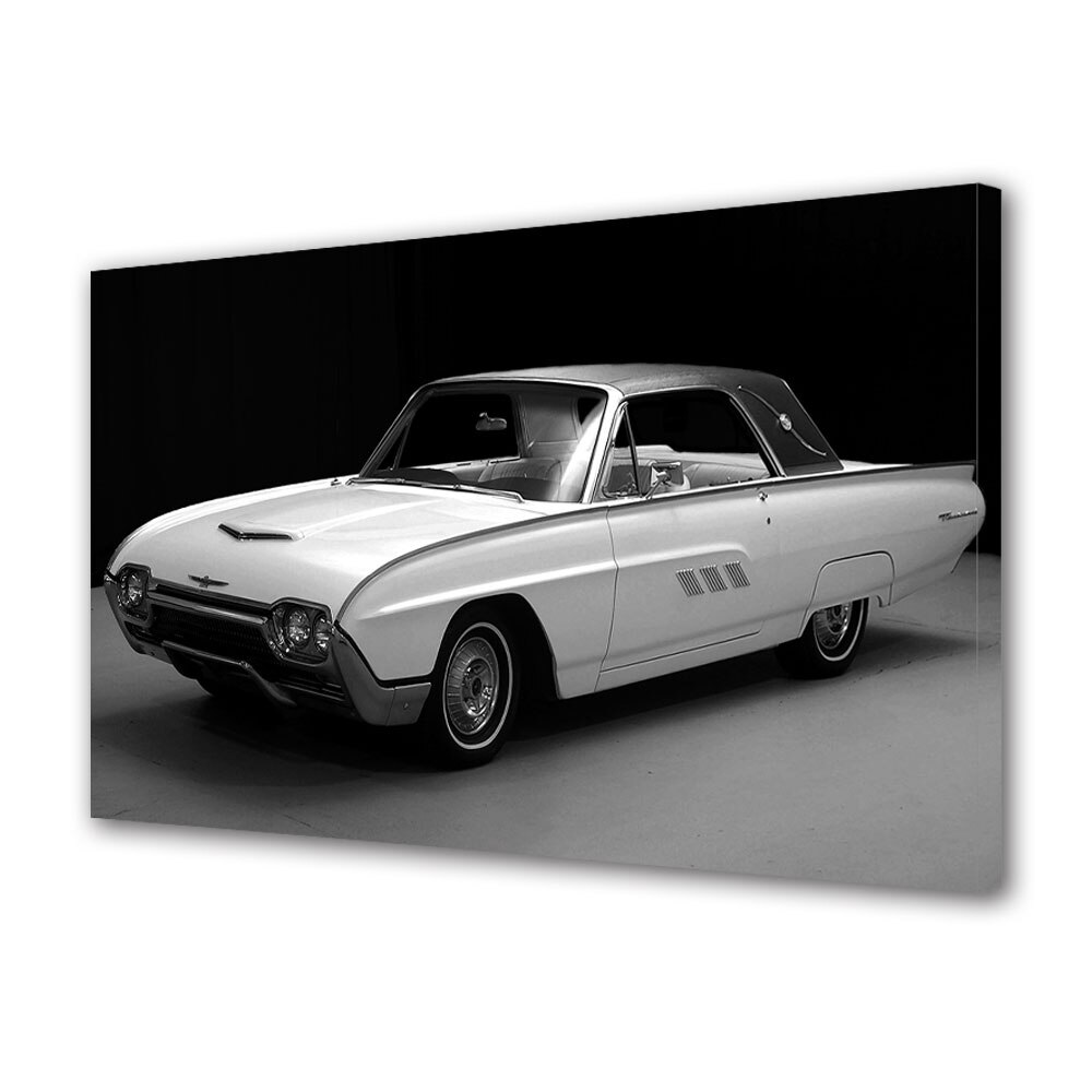 Tablou Canvas Luminos in intuneric VarioView LED, Auto Moto, Ford Thunderbird 1961-63, 40 x 60 cm