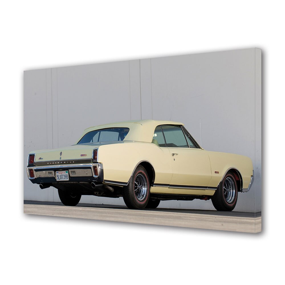 Tablou Canvas Luminos in intuneric VarioView LED, Auto Moto, Oldsmobile 442 Convertible 1967, 40 x 60 cm