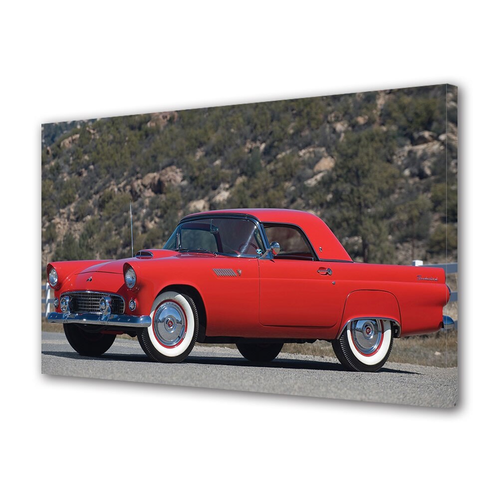 Tablou Canvas Luminos in intuneric VarioView LED, Auto Moto, Ford Thunderbird 1955, 40 x 60 cm