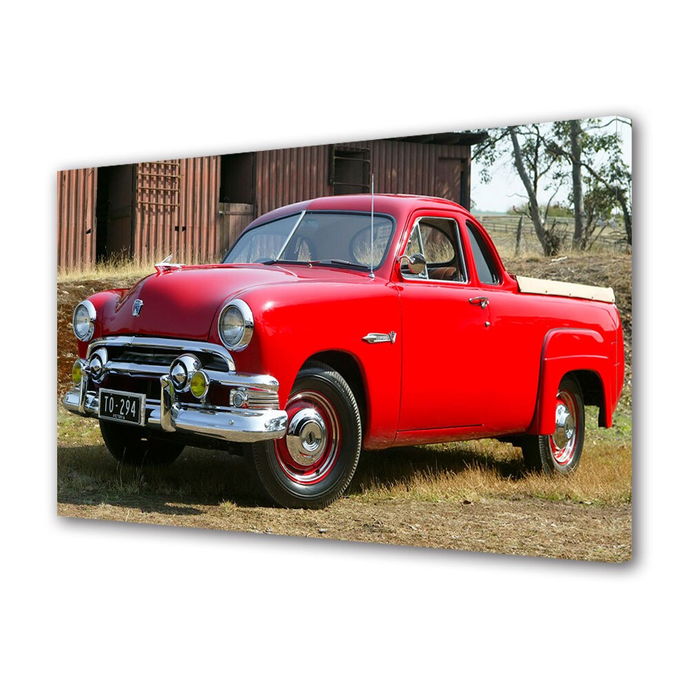 Tablou Canvas Luminos in intuneric VarioView LED, Auto Moto, Ford DeLuxe Coupe Utility 1951, 40 x 60 cm