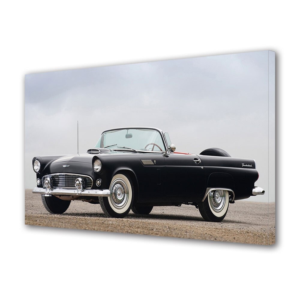 Tablou Canvas Luminos in intuneric VarioView LED, Auto Moto, Ford Thunderbird 1956, 30 x 45 cm