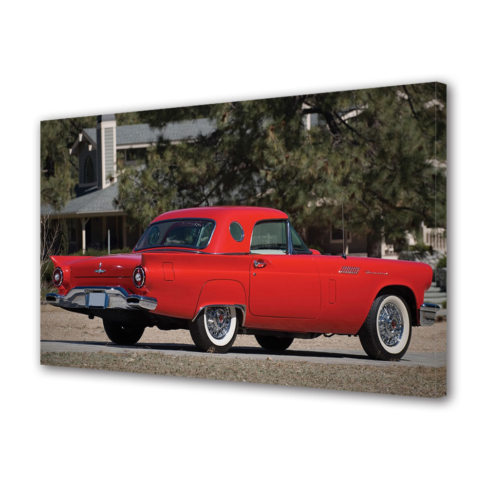 Tablou Canvas Luminos in intuneric VarioView LED, Auto Moto, Ford Thunderbird 1957, 30 x 45 cm