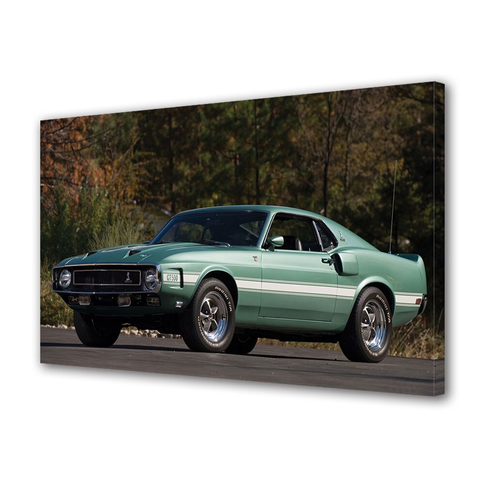 Tablou Canvas Luminos in intuneric VarioView LED, Auto Moto, Shelby GT500 1969, 40 x 60 cm