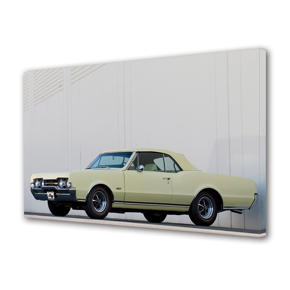 Tablou Canvas Luminos in intuneric VarioView LED, Auto Moto, Oldsmobile 442 Convertible 1967, 40 x 60 cm
