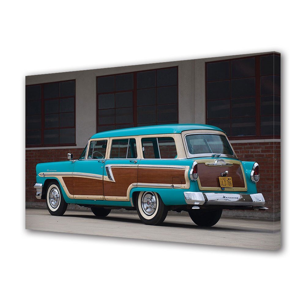 Tablou Canvas Luminos in intuneric VarioView LED, Auto Moto, Mercury Monterey Station Wagon 1956, 40 x 60 cm