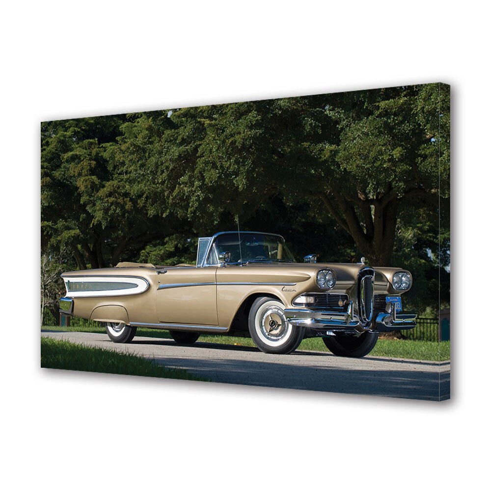 Tablou Canvas Luminos in intuneric VarioView LED, Auto Moto, Edsel Citation Convertible 1958, 30 x 45 cm