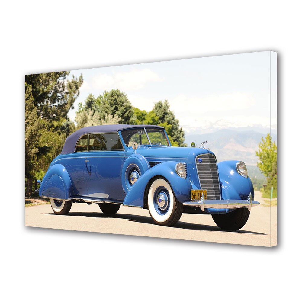 Tablou Canvas Luminos in intuneric VarioView LED, Auto Moto, Lincoln K Convertible Victoria 1938, 40 x 60 cm