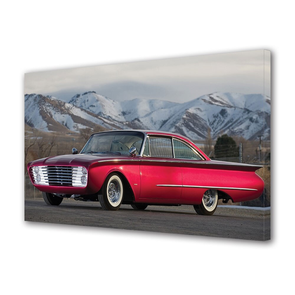 Tablou Canvas Luminos in intuneric VarioView LED, Auto Moto, 1960 Ford Adonis Custom Sedan, 40 x 60 cm