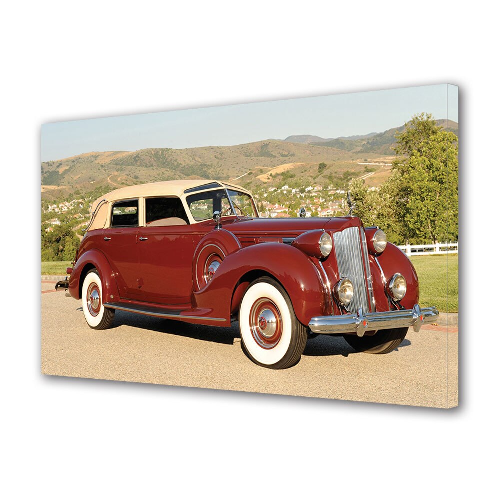 Tablou Canvas Luminos in intuneric VarioView LED, Auto Moto, 1938 Packard Twelve Collapsible Touring Cabriolet by Brunn, 30 x 45 cm