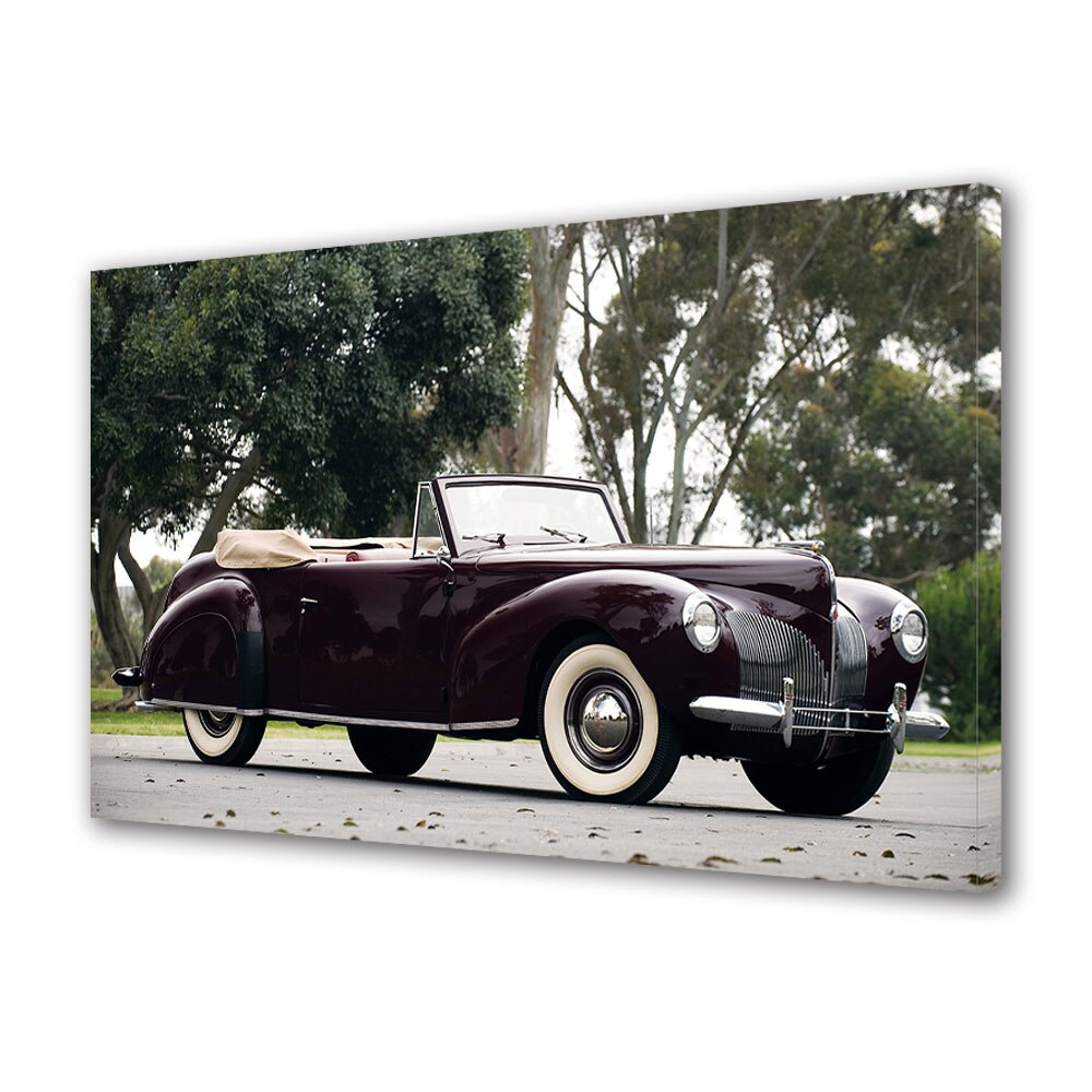 Tablou Canvas Luminos in intuneric VarioView LED, Auto Moto, Lincoln Zephyr Continental Convertible 1940, 30 x 45 cm