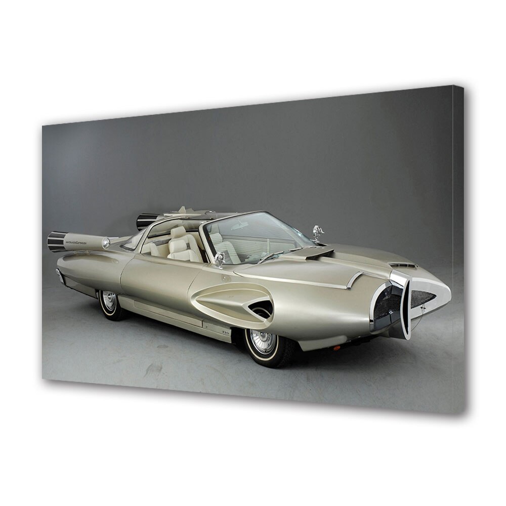 Tablou Canvas Luminos in intuneric VarioView LED, Auto Moto, Ford X-2000 Recreation Concept 1958, 30 x 45 cm