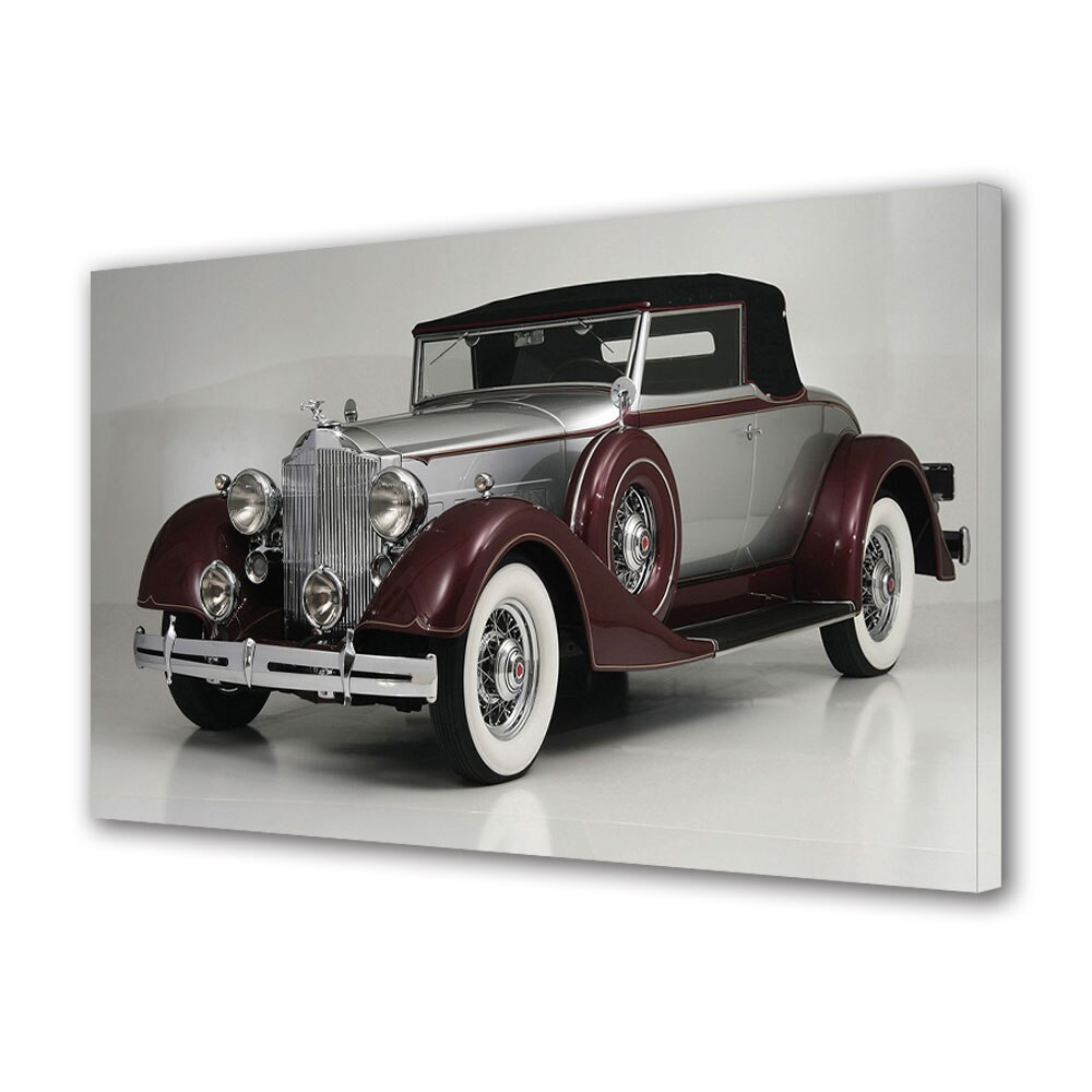 Tablou Canvas Luminos in intuneric VarioView LED, Auto Moto, 1934 Packard Eight Coupe Roadster, 30 x 45 cm