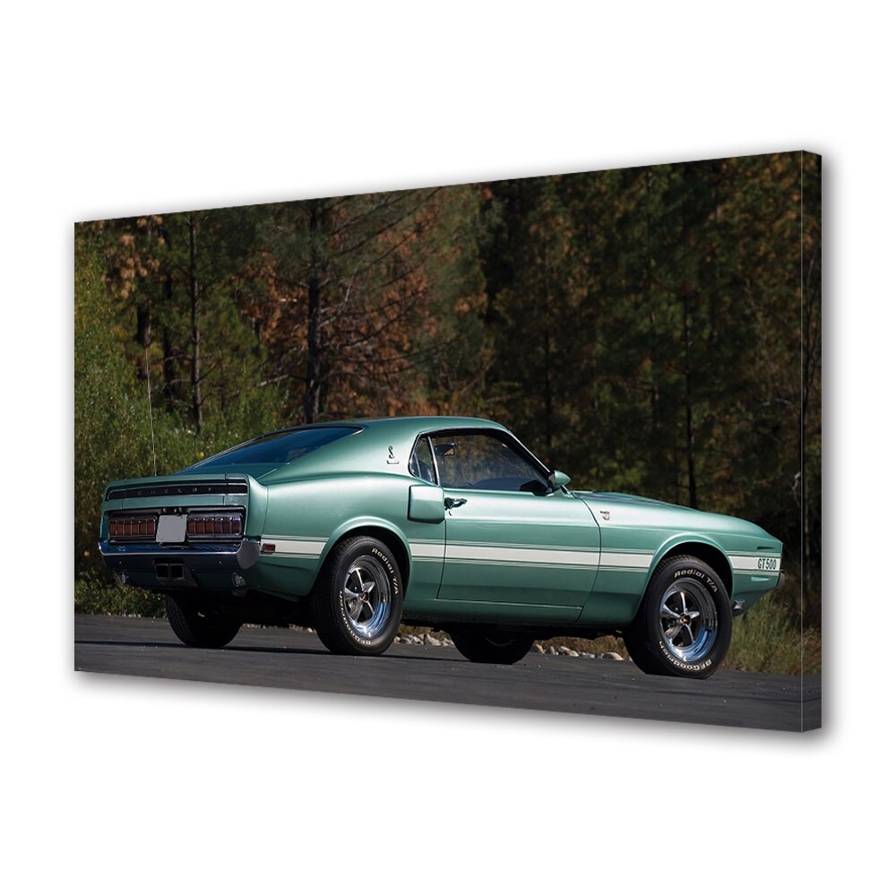 Tablou Canvas Luminos in intuneric VarioView LED, Auto Moto, Shelby GT500 1969, 40 x 60 cm