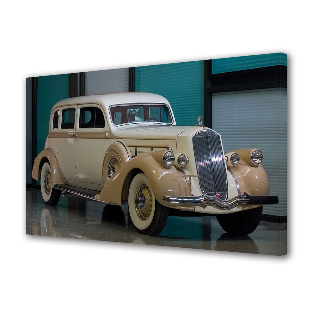 Tablou Canvas Luminos in intuneric VarioView LED, Auto Moto, 1936 Pierce-Arrow Deluxe 8 Touring Sedan, 40 x 60 cm