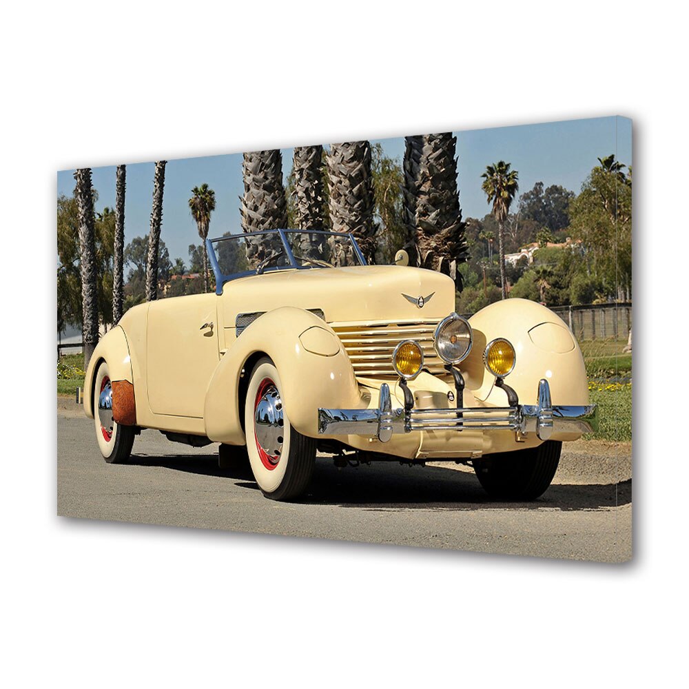 Tablou Canvas Luminos in intuneric VarioView LED, Auto Moto, Cord 812 SC Phaeton 1937, 30 x 45 cm