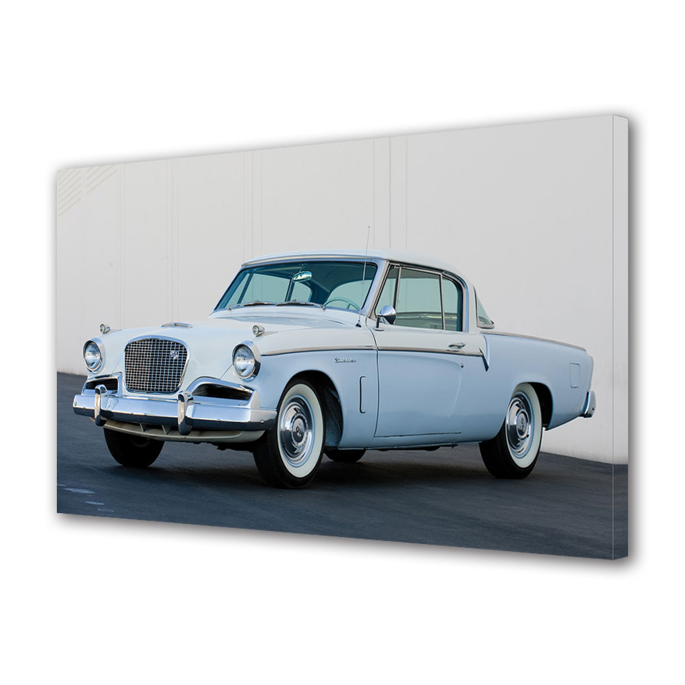 Tablou Canvas Luminos in intuneric VarioView LED, Auto Moto, 1956 Studebaker Sky Hawk Coupe, 30 x 45 cm