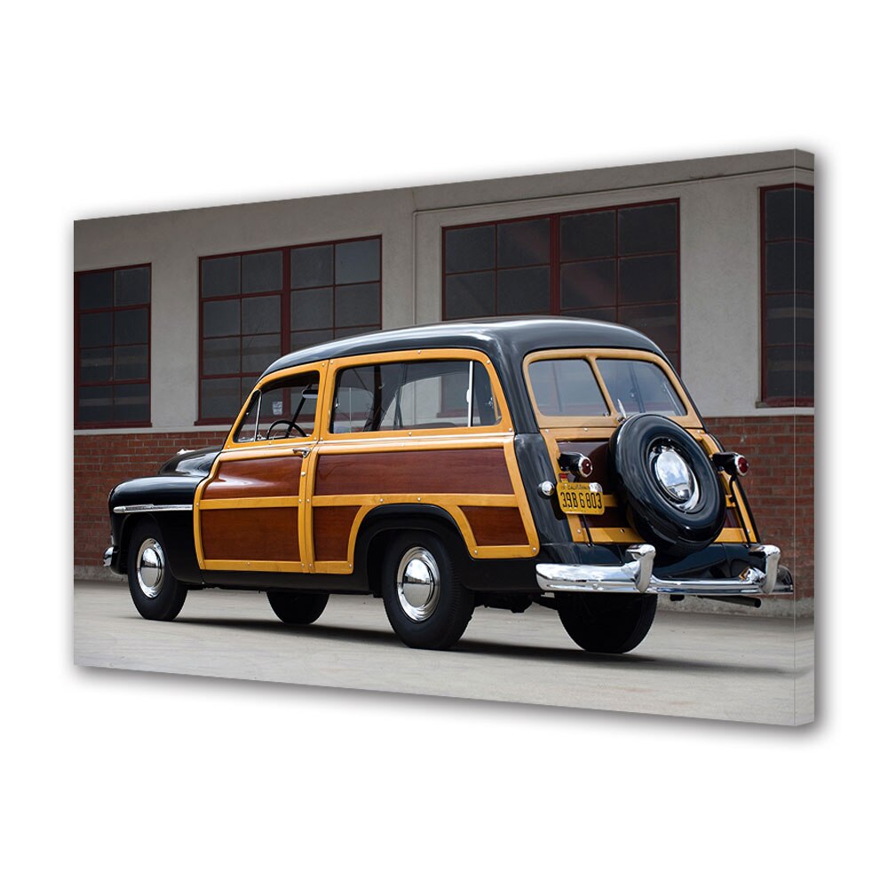 Tablou Canvas Luminos in intuneric VarioView LED, Auto Moto, Mercury Station Wagon 1950, 30 x 45 cm