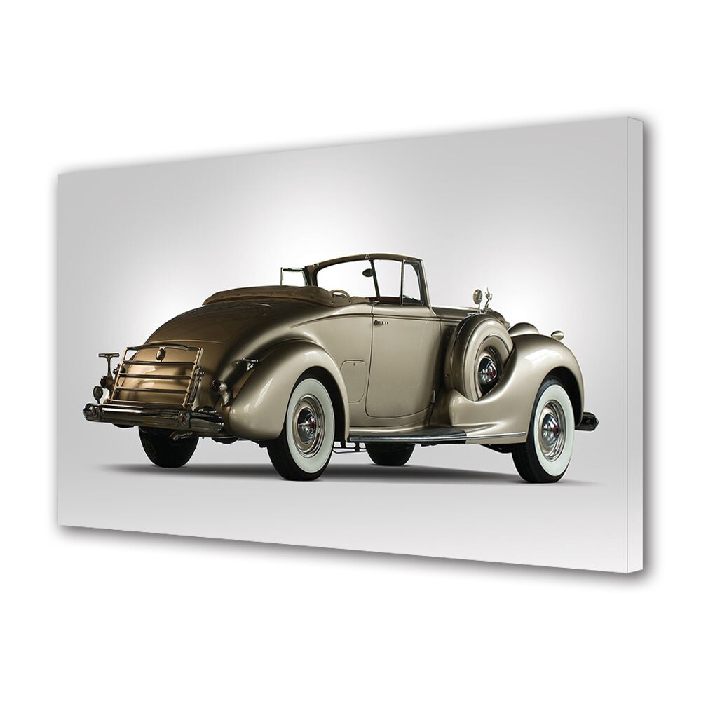 Tablou Canvas Luminos in intuneric VarioView LED, Auto Moto, Packard Twelve Coupe Roadster 1938, 30 x 45 cm