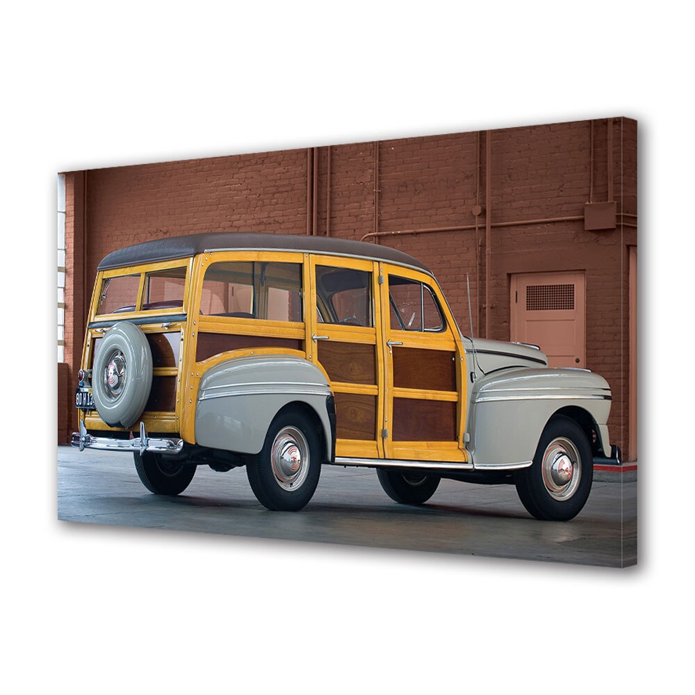 Tablou Canvas Luminos in intuneric VarioView LED, Auto Moto, Mercury Station Wagon 1946, 40 x 60 cm