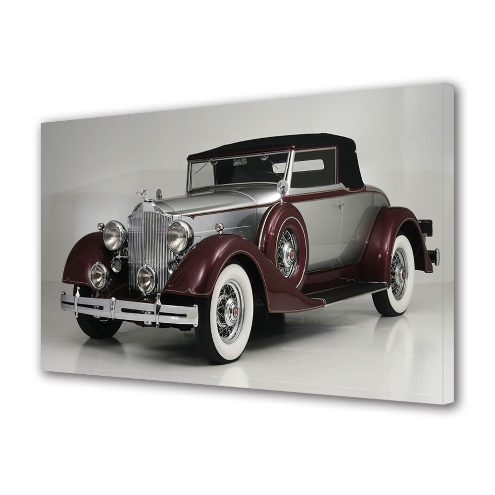 Tablou Canvas Luminos in intuneric VarioView LED, Auto Moto, Packard Eight Coupe Roadster 1934, 40 x 60 cm