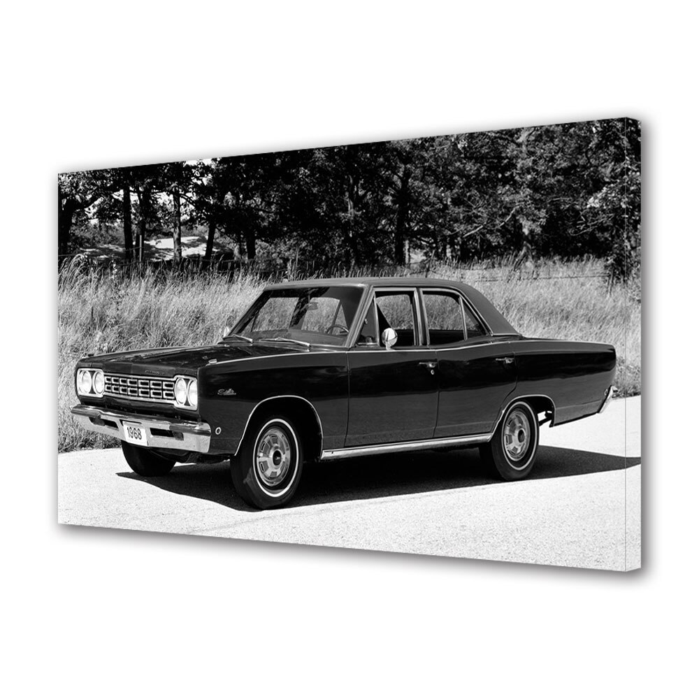 Tablou Canvas Luminos in intuneric VarioView LED, Auto Moto, Plymouth Satellite 1968, 40 x 60 cm