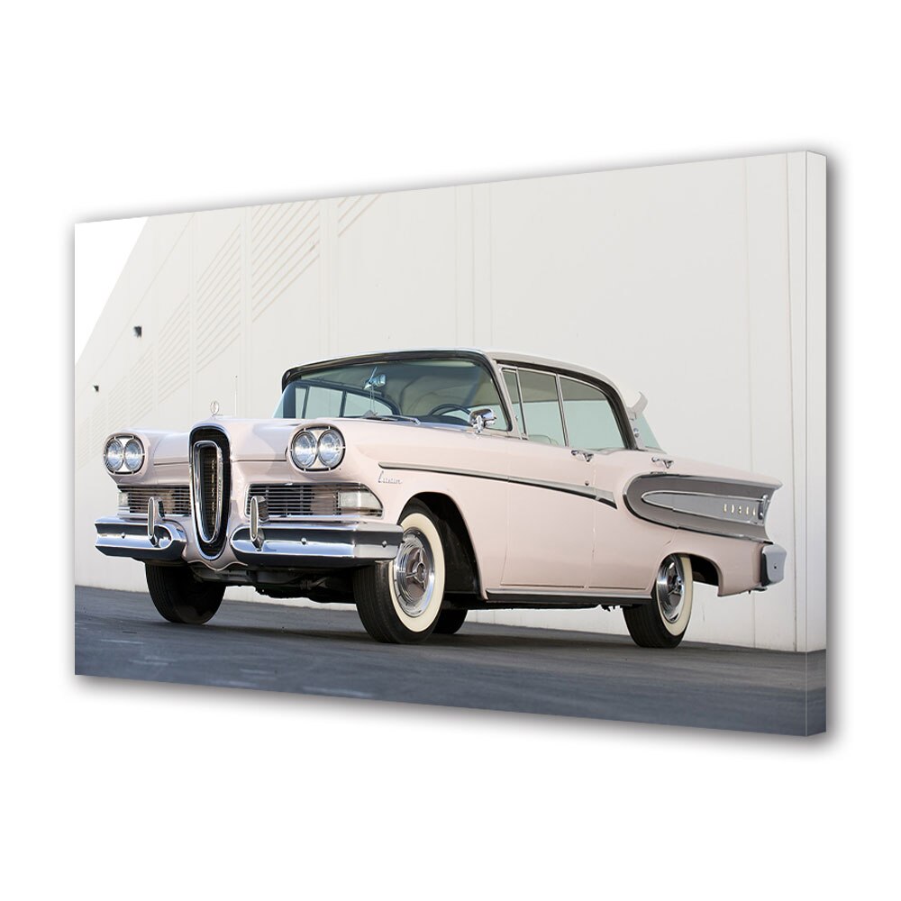 Tablou Canvas Luminos in intuneric VarioView LED, Auto Moto, Edsel Citation 4-door Hardtop 1958, 40 x 60 cm
