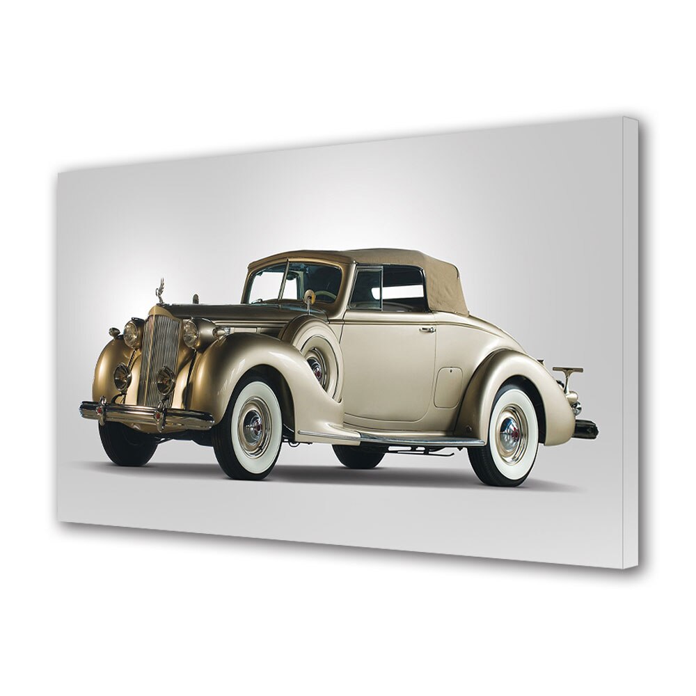 Tablou Canvas Luminos in intuneric VarioView LED, Auto Moto, Packard Twelve Coupe Roadster 1938, 30 x 45 cm