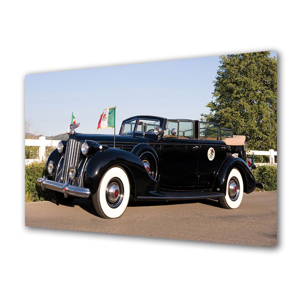 Tablou Canvas Luminos in intuneric VarioView LED, Auto Moto, Packard Twelve Armored Convertible Sedan by Dietrich 1939, 30 x 45 cm