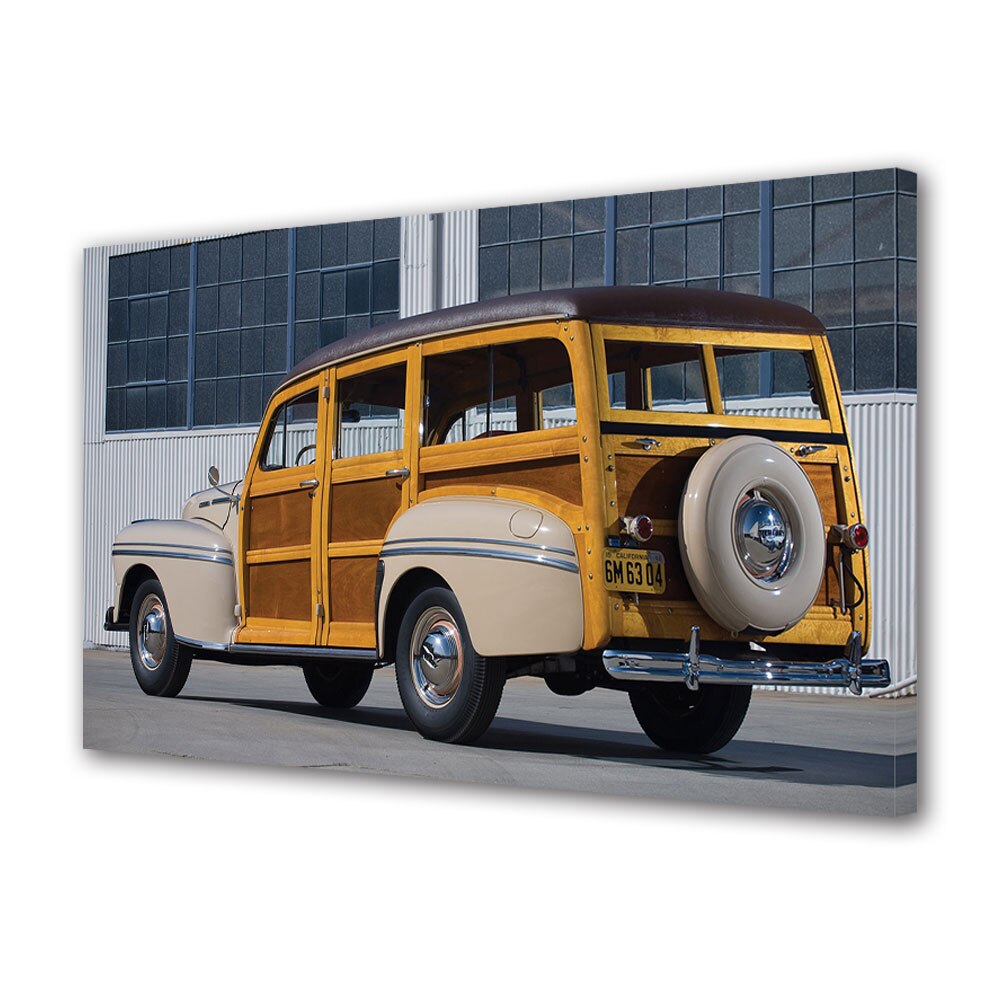 Tablou Canvas Luminos in intuneric VarioView LED, Auto Moto, Mercury Station Wagon 1948, 40 x 60 cm