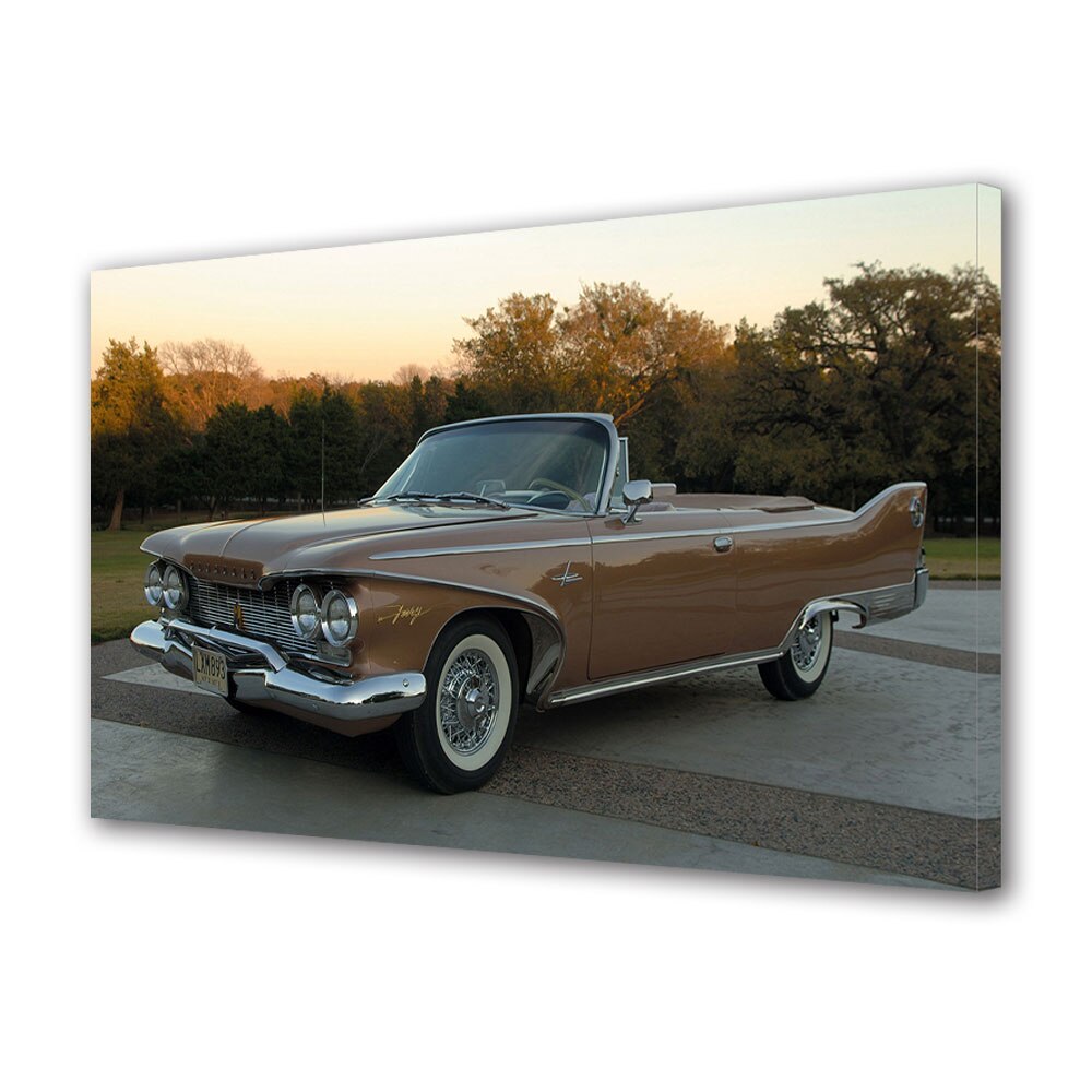 Tablou Canvas Luminos in intuneric VarioView LED, Auto Moto, Plymouth Fury Convertible 1960, 30 x 45 cm