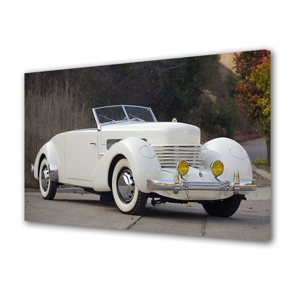 Tablou Canvas Luminos in intuneric VarioView LED, Auto Moto, Cord 812 SC Convertible Coupe 1937, 30 x 45 cm