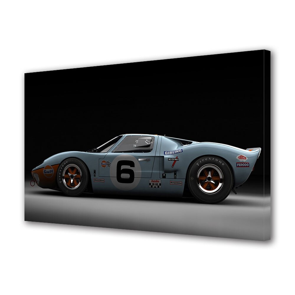 Tablou Canvas Luminos in intuneric VarioView LED, Auto Moto, Ford de Curse, 30 x 45 cm