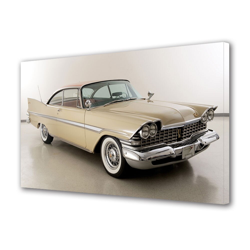 Tablou Canvas Luminos in intuneric VarioView LED, Auto Moto, Plymouth Fury 1959, 40 x 60 cm