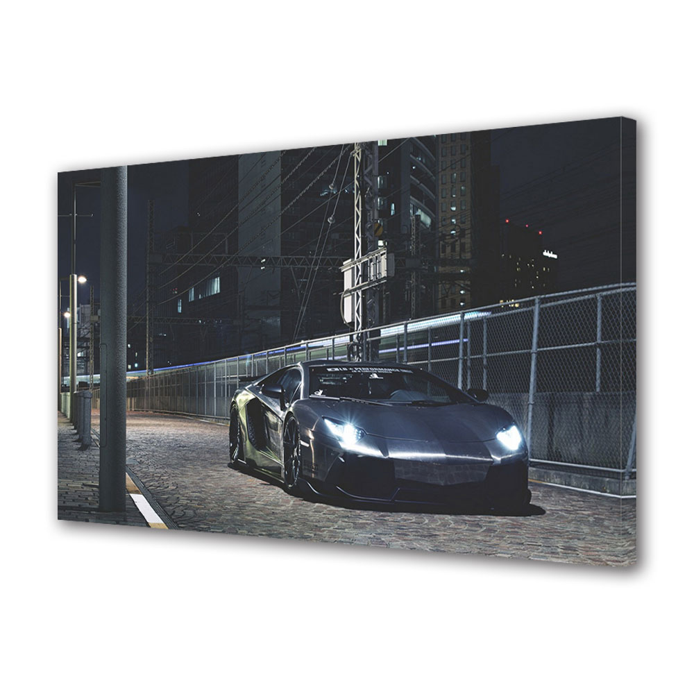 Tablou Canvas Luminos in intuneric VarioView LED, Auto Moto, Lamborghini Gallardo, 30 x 45 cm