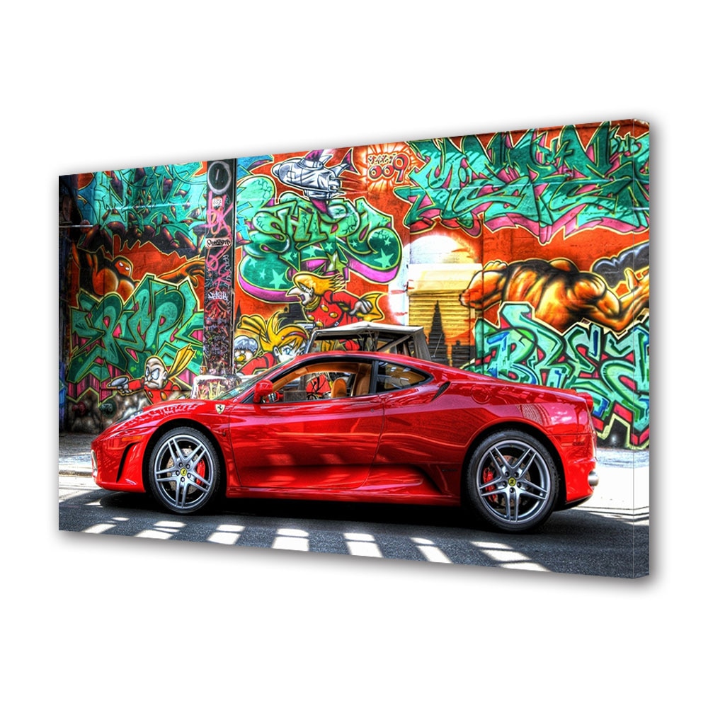 Tablou Canvas Luminos in intuneric VarioView LED, Auto Moto, Ferrari, 40 x 60 cm