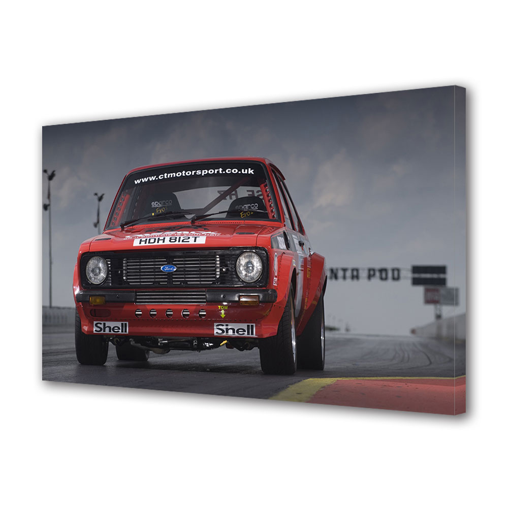 Tablou Canvas Luminos in intuneric VarioView LED, Auto Moto, Ford Rally, 30 x 45 cm