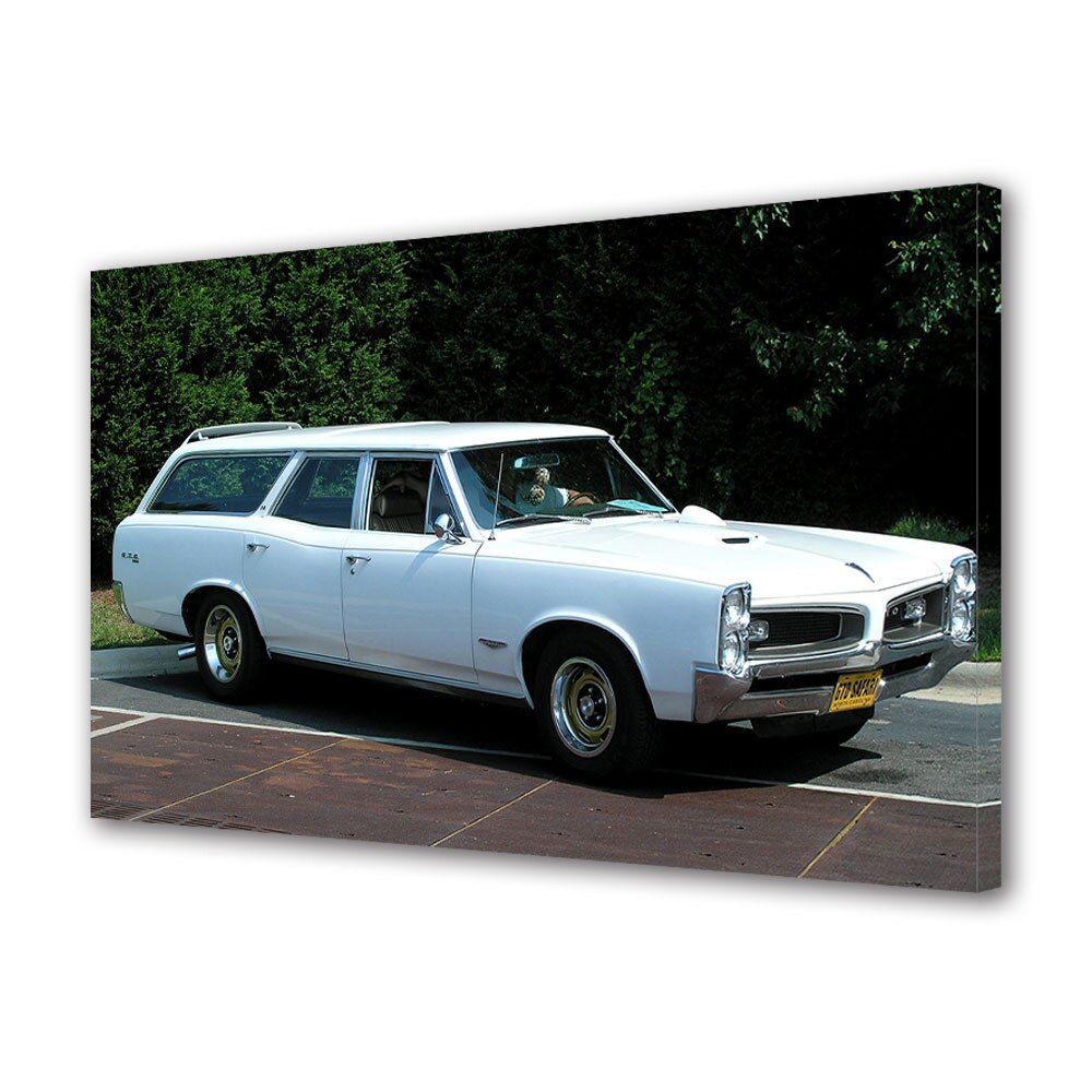Tablou Canvas Luminos in intuneric VarioView LED, Auto Moto, Pontiac GTO Safari 1966, 40 x 60 cm