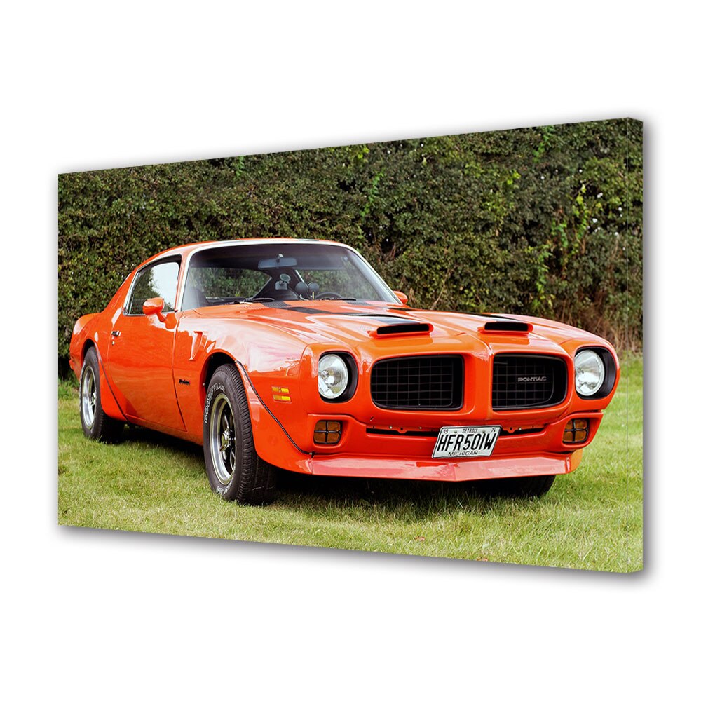 Tablou Canvas Luminos in intuneric VarioView LED, Auto Moto, Pontiac Firebird Trans Am 1970-73, 40 x 60 cm