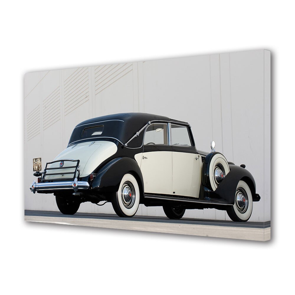 Tablou Canvas Luminos in intuneric VarioView LED, Auto Moto, Packard Super Eight Transformable Town Car by Franay 1939, 30 x 45 cm
