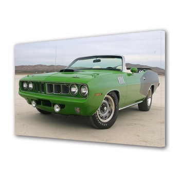 Tablou Canvas Luminos in intuneric VarioView LED, Auto Moto, Plymouth Hemi 'Cuda Convertible 1971, 40 x 60 cm Tablou Canvas Luminos in intuneric VarioView LED, Auto Moto, Plymouth Hemi 'Cuda Convertible 1971, 40 x 60 cm