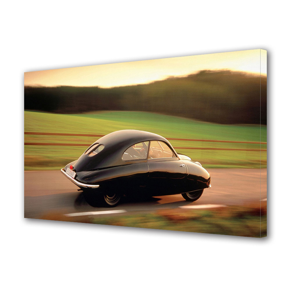 Tablou Canvas Luminos in intuneric VarioView LED, Auto Moto, Broscuta SAAB, 30 x 45 cm