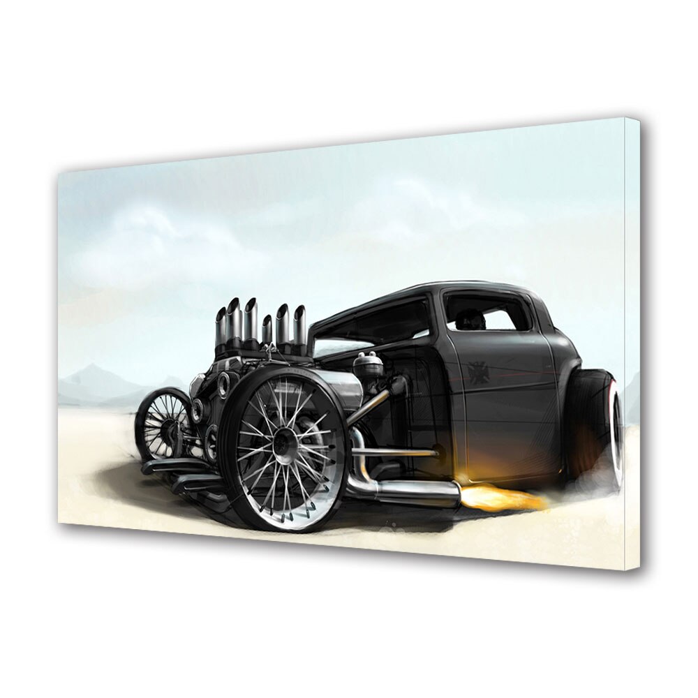 Tablou Canvas Luminos in intuneric VarioView LED, Auto Moto, Roadster, 40 x 60 cm